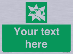 Custom Break Glass Sign